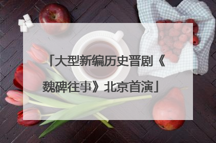 大型新编历史晋剧《魏碑往事》北京首演