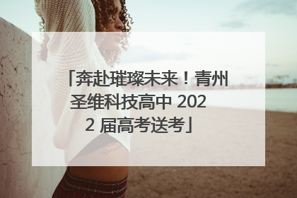 奔赴璀璨未来！青州圣维科技高中 2022 届高考送考