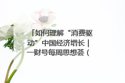 如何理解“消费驱动”中国经济增长｜一财号每周思想荟（第22期）