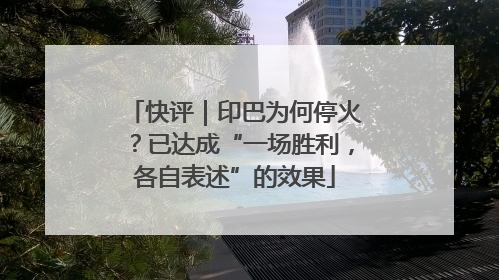 快评｜印巴为何停火？已达成“一场胜利，各自表述”的效果