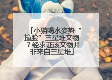 小猫喝水姿势“撞脸”三星堆文物？经求证该文物并非来自三星堆