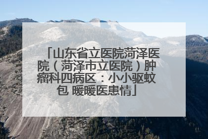 山东省立医院菏泽医院（菏泽市立医院）肿瘤科四病区：小小驱蚊包 暖暖医患情