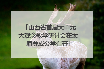 山西省首届大单元 大观念教学研讨会在太原尊成公学召开