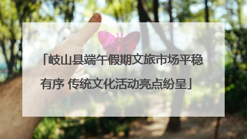 岐山县端午假期文旅市场平稳有序 传统文化活动亮点纷呈