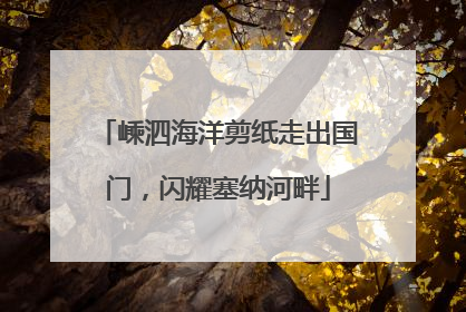 嵊泗海洋剪纸走出国门，闪耀塞纳河畔