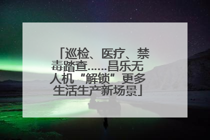巡检、医疗、禁毒踏查……昌乐无人机“解锁”更多生活生产新场景