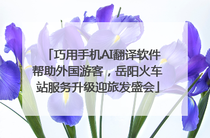 巧用手机AI翻译软件帮助外国游客，岳阳火车站服务升级迎旅发盛会