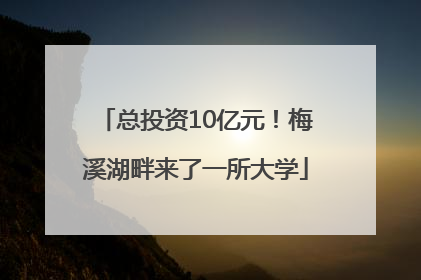 总投资10亿元！梅溪湖畔来了一所大学