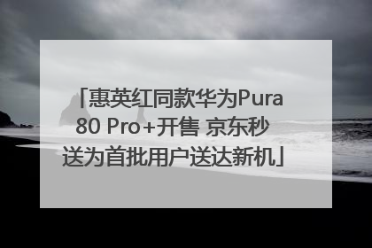 惠英红同款华为Pura 80 Pro+开售 京东秒送为首批用户送达新机