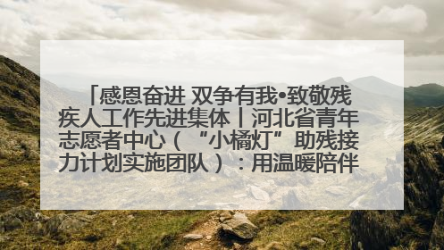 感恩奋进 双争有我•致敬残疾人工作先进集体丨河北省青年志愿者中心（“小橘灯”助残接力计划实施团队）：用温暖陪伴，守护特殊孩子成长