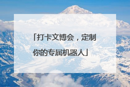 打卡文博会，定制你的专属机器人