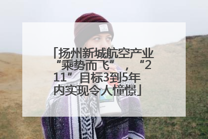扬州新城航空产业“乘势而飞”，“211”目标3到5年内实现令人憧憬