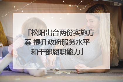 松阳出台两份实施方案 提升政府服务水平和干部履职能力