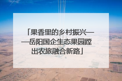 果香里的乡村振兴——岳阳国企生态果园蹚出农旅融合新路