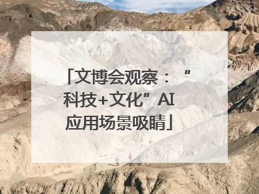 文博会观察：“科技+文化”AI应用场景吸睛