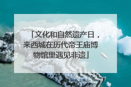 文化和自然遗产日，来西城在历代帝王庙博物馆里遇见非遗