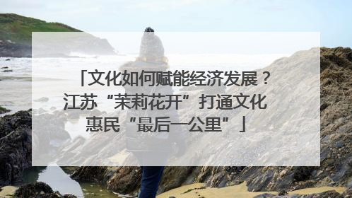 文化如何赋能经济发展？江苏“茉莉花开”打通文化惠民“最后一公里”