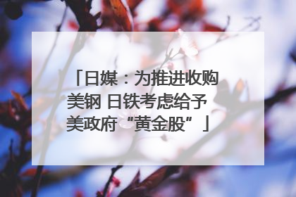 日媒：为推进收购美钢 日铁考虑给予美政府“黄金股”