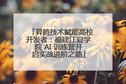 昇腾技术赋能高校开发者：福建江夏学院 AI 训练营开启实战进阶之路