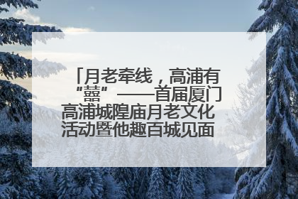 月老牵线，高浦有“囍”——首届厦门高浦城隍庙月老文化活动暨他趣百城见面会隆重举办