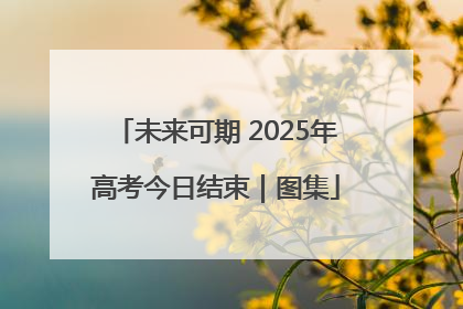 未来可期 2025年高考今日结束｜图集