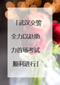 武汉交警全力以赴助力首场考试顺利进行