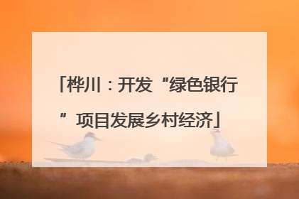 桦川：开发“绿色银行”项目发展乡村经济