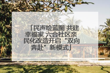 民声绘蓝图 共建幸福家 六合社区亲民化改造开启“双向奔赴”新模式