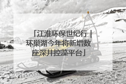 江淮环保世纪行｜环巢湖今年将新增数座深井控藻平台