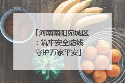 河南南阳宛城区：筑牢安全防线 守护万家平安