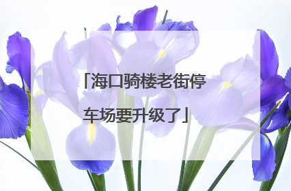 海口骑楼老街停车场要升级了