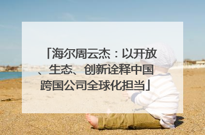 海尔周云杰：以开放、生态、创新诠释中国跨国公司全球化担当