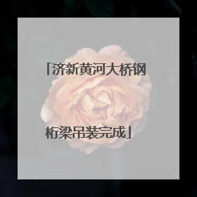 济新黄河大桥钢桁梁吊装完成