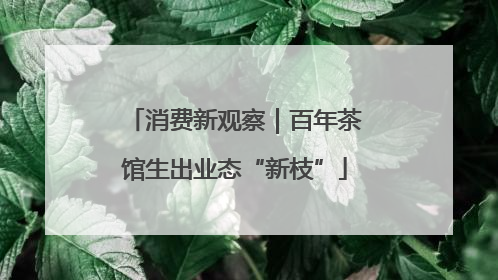 消费新观察｜百年茶馆生出业态“新枝”