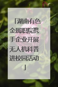 湖南有色金属职院携手企业开展无人机科普进校园活动