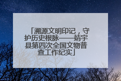 溯源文明印记，守护历史根脉——靖宇县第四次全国文物普查工作纪实