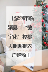 漯河市临颍县：“数字化”樱桃大棚助推农户增收