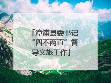 漳浦县委书记“四不两直”督导文旅工作
