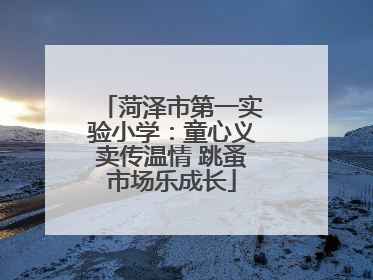 菏泽市第一实验小学：童心义卖传温情 跳蚤市场乐成长