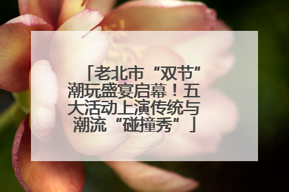 老北市“双节”潮玩盛宴启幕！五大活动上演传统与潮流“碰撞秀”