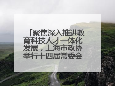 聚焦深入推进教育科技人才一体化发展，上海市政协举行十四届常委会第十八次会议，胡文容出席并讲话