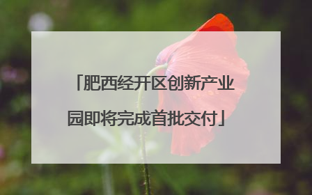 肥西经开区创新产业园即将完成首批交付