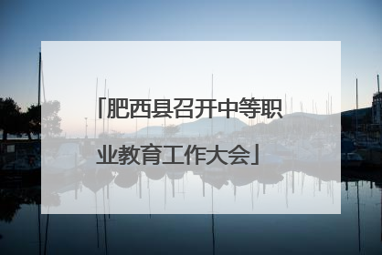 肥西县召开中等职业教育工作大会