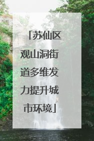 苏仙区观山洞街道多维发力提升城市环境