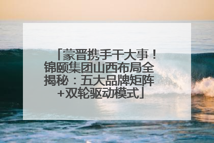 蒙晋携手干大事！锦颐集团山西布局全揭秘：五大品牌矩阵+双轮驱动模式