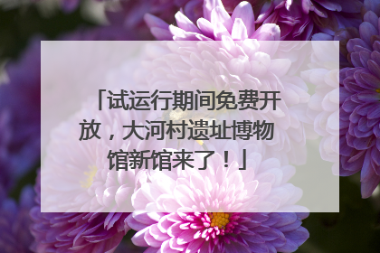 试运行期间免费开放，大河村遗址博物馆新馆来了！