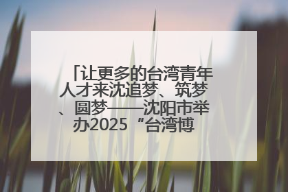 让更多的台湾青年人才来沈追梦、筑梦、圆梦——沈阳市举办2025“台湾博士沈阳行”活动
