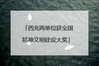西充两单位获全国精神文明建设大奖