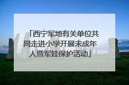 西宁军地有关单位共同走进小学开展未成年人暨军娃保护活动