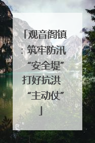 观音阁镇:筑牢防汛“安全堤” 打好抗洪“主动仗”